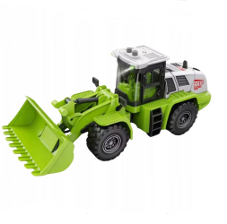 Buldozer de jucarie cu sunete si lumini 31 cm verde 