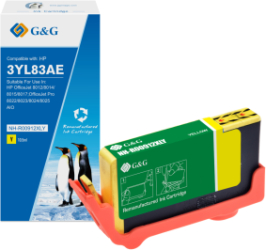 Cartus Premium G&G 0.825K HP 912XL Yellow 3YL83AE HP912XL pentru Officejet 8012 8014 8015 8017 Pro 8012e 8020 8022 8022e 8023 8024