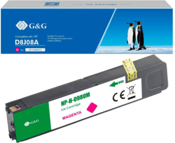 Cartus Premium G&G 6.6K HP 980 Magenta D8J08A HP980 pentru Officejet Enterprise Color Flow X585z X555dn X555xh X585dn X585f 