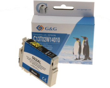 Cartus Premium G&G Epson 502XL Black C13T02W14010 pentru WorkForce WF 2860DWF 2865DWF Expression Home XP 5100 5105 