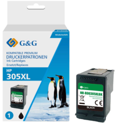 Cartus Premium G&G HP 305XL Black 3YM61AE HP305XL pentru DeskJet 2710 2720 2721 2722 2723 2724 Plus 4110 4120 4122 4130 Envy 6010 All in 