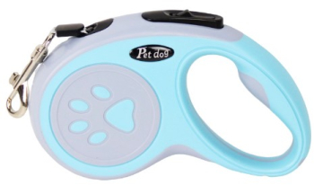 Lesa Automata Retractabila Flippy pentru Caini 3m 20 kg ABS Gri/Bleu 8x12x4 cm