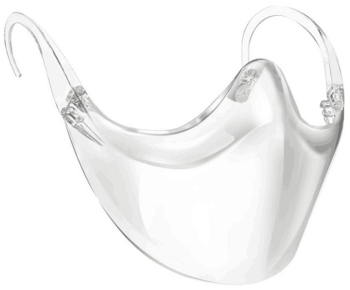 Masca de Protectie Transparenta pentru Adulti Fixare Confortabila cu Brate de Ochelari pe Urechi Neo Half Guard 