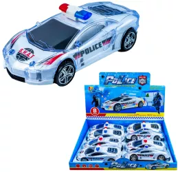 Masinute Politie cu baterii 16.6x7.2x5.8 cm 8 buc/set 