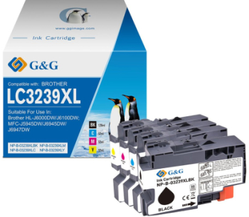 Pachet cartuse premium G&G Brother LC 3239XL LC-3239XL LC3239XL pentru HL J6000DW J6100DW MFC J5945DW J6945DW J6947DW 