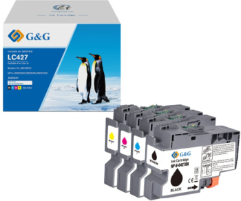 Pachet cartuse premium G&G Brother LC 427 LC-427 LC427 pentru HL J6010DW MFC J5955DW J6955DW J6957DW J6959DW 