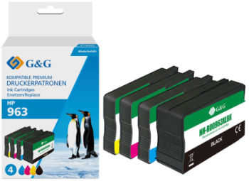 Pachet cartuse premium G&G HP 963XL Multipack 3YP35AE HP963XL pentru Officejet Pro 9010 9010e OfficeJet 9012 9012e 9014 9015 9016 9019 