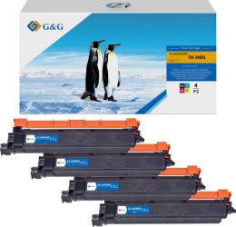 Pachet tonere premium G&G Brother TN 248 XL pentru MFC L3760CDW L8340CDW L8390CDW HL L8230CDW L8240CDW L3220CW DCP L3560CDW 