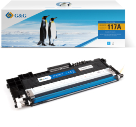 Toner Premium G&G 0.7K HP 117A Cyan W2071A HP117A pentru Color Laser 150a 150nw MFP 178nw 179fnw 