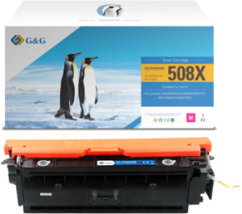 Toner Premium G&G 100 new 9.5K HP 508X Magenta CF363X HP508X pentru Color LaserJet Enterprise M552dn M553n M553dn M553x Flow MFP 