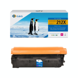 Toner Premium G&G 10K HP 212X Magenta W2123X HP212X pentru Color LaserJet Enterprise Flow MFP M578z M554dn M555dn M555x M578dn M578f 
