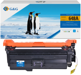 Toner Premium G&G 11K HP 648A Cyan CE261A HP648A pentru Color LaserJet Enterprise CP4025n CP4025dn CP4525n CP4525dn CP4525xh 