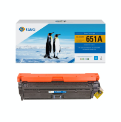 Toner Premium G&G 16K HP 651A Cyan CE341A HP651A pentru LaserJet Enterprise 700 color MFP M775dn Color M775z M775z+ M775f 