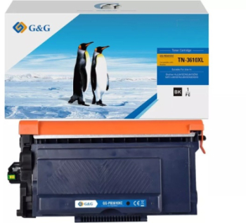 Toner Premium G&G 25K Brother TN 3610 XL Black TN-3610XL TN3610XL pentru HL L6410DN MFC L6910DN 
