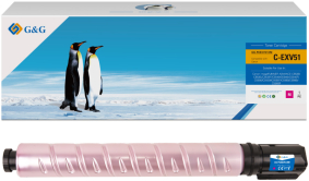 Toner Premium G&G 60K Canon EXV 51 Magenta 0483C002 C-EXV51M CEXV51M pentru imageRUNNER iR ADVANCE C5535 C5535i C5540i C5550i C5560i 