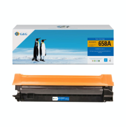 Toner Premium G&G 6K HP 658A Cyan W2001A HP658A pentru Color LaserJet Enterprise M751n M751dn 