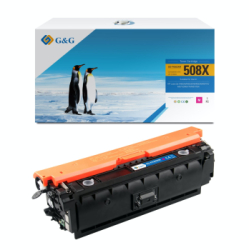 Toner Premium G&G 9.5K HP 508X Magenta CF363X HP508X pentru Color LaserJet Enterprise M552dn M553n M553dn M553x Flow MFP M577c M577dn 