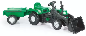 Tractor excavator cu pedale si remorca Ranchero 171cm - Dolu 