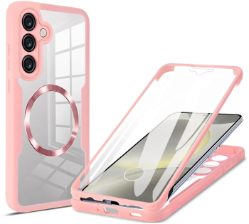Husa pentru Samsung Galaxy S25 Plus + Folie - Techsuit ColorVerse 360 MagSafe Series - Pink 