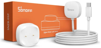 Senzor de inundatie Sonoff SNZB-05P cu cablu detectie inundatie inclus 