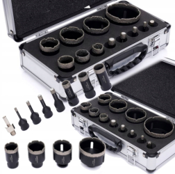Set carote diamantate piatra gresie faianta beton 6-68mm M14 12piese KD11227 
