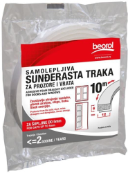 Banda etansare usi si ferestre burete   6x12 mm 10 m Beorol 