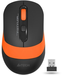 Mouse optic wireless A4Tech FG10 Orange 2000 dpi negru/portocaliu 