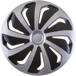 Set 4 capace roti model WIND 14 - SILVER and BLACK 