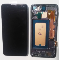 Display ecran cu Touchscreen si Rama compatibil cu Samsung S10E G970 Negru 