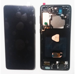 Display ecran cu Touchscreen si Rama compatibil cu Samsung S21 Plus 5G G996 Negru 