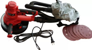 Slefuitor pentru pereti cu aspirare Matrix WS014-180 750W banda led 180mm sac colector 6 discuri turatie reglabila 