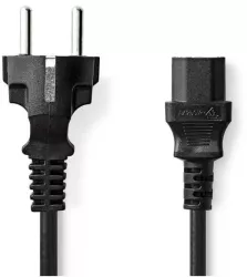 Cablu de alimentare Schuko tata - IEC-320-C13 10m 3x1mm2 cupru negru Nedis CEGL10030BK100 