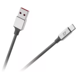 Cablu USB 3.0 - USB TYPE C 1m flexibil gri Rebel RB-6011-100-B 