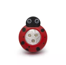 Lampa cu LED de veghe decorativa Buburuza cu buton 20273A Phenon 