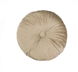 Perna decorativa din velur diametru 35cm bej 