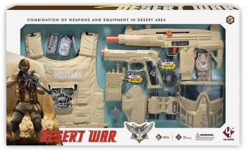 Set de joaca recuzita militar cu vesta si binoclu 