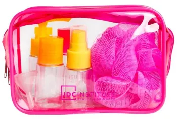 Set recipiente pentru calatorii si borseta 90001 Neon Travel IDC Institute 