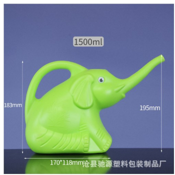 Stropitoare pentru Copii Flippy in forma de Elefant 1500 mL pentru Udat Plante 19.5x17x11.8 cm Verde 
