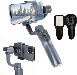 Stabilizator pentru Telefon F10 Pro Gimbal Stabilizare pe 3 Axe Stabilizare foto si video Autonomie 8-10h Baterie 3600 mA 