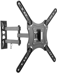 Suport Tv Klausstech Universal Lcd / Led Brat Reglabil Cu Dubla Articulatie 23 - 55 Inch Negru 