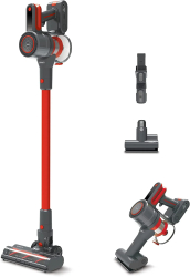 Aspirator vertical fara fir Polti Forzaspira D-Power SR550 Multiciclonic Motor Digital 3 Programe Autonomie 40 min Rosu 