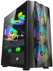 Carcasa gaming 1stPLAYER Firebase X3-M Micro Tower fara sursa Black Resigilat 