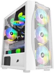 Carcasa gaming 1stPLAYER Firebase X3-M MiddleTower fara sursa White 