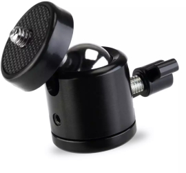 Adaptor rotativ 360 grade marca THD pentru montare camera foto la trepied stativ monopod filet 1/4 