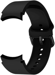 Curea din silicon 20 mm marca THD pentru Samsung Galaxy Watch 4 Classic 46 mm/42 mm si Samsung Galaxy Watch 4 44 mm/40 mm culoarea negru 