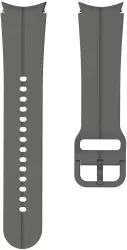 Curea din silicon 20 mm THD pentru Samsung Galaxy Watch 5 44 mm/40 mm si Samsung Galaxy Watch 5 Pro 45 mm model Dynamic Sport culoarea gri 