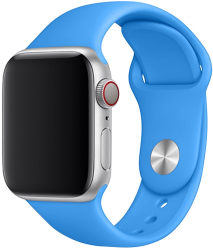 Curea din silicon albastru clasic pentru Apple Watch 42/44/45 mm marimea M/L seriile 1 2 3 4 5 6 7 8 