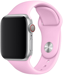 Curea silicon pentru Apple Watch 38/40/41 mm marimea S/M seriile 1 2 3 4 5 6 7 8 roz viu 