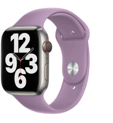 Curea silicon THD compatibila Apple Watch 42 mm seria 10 Apple Watch SE 40 mm S/M lavanda 