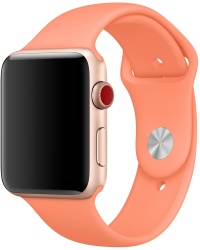 Curea silicon THD compatibila Apple Watch 42 mm seria 10 Apple Watch SE 40 mm S/M piersiciu 